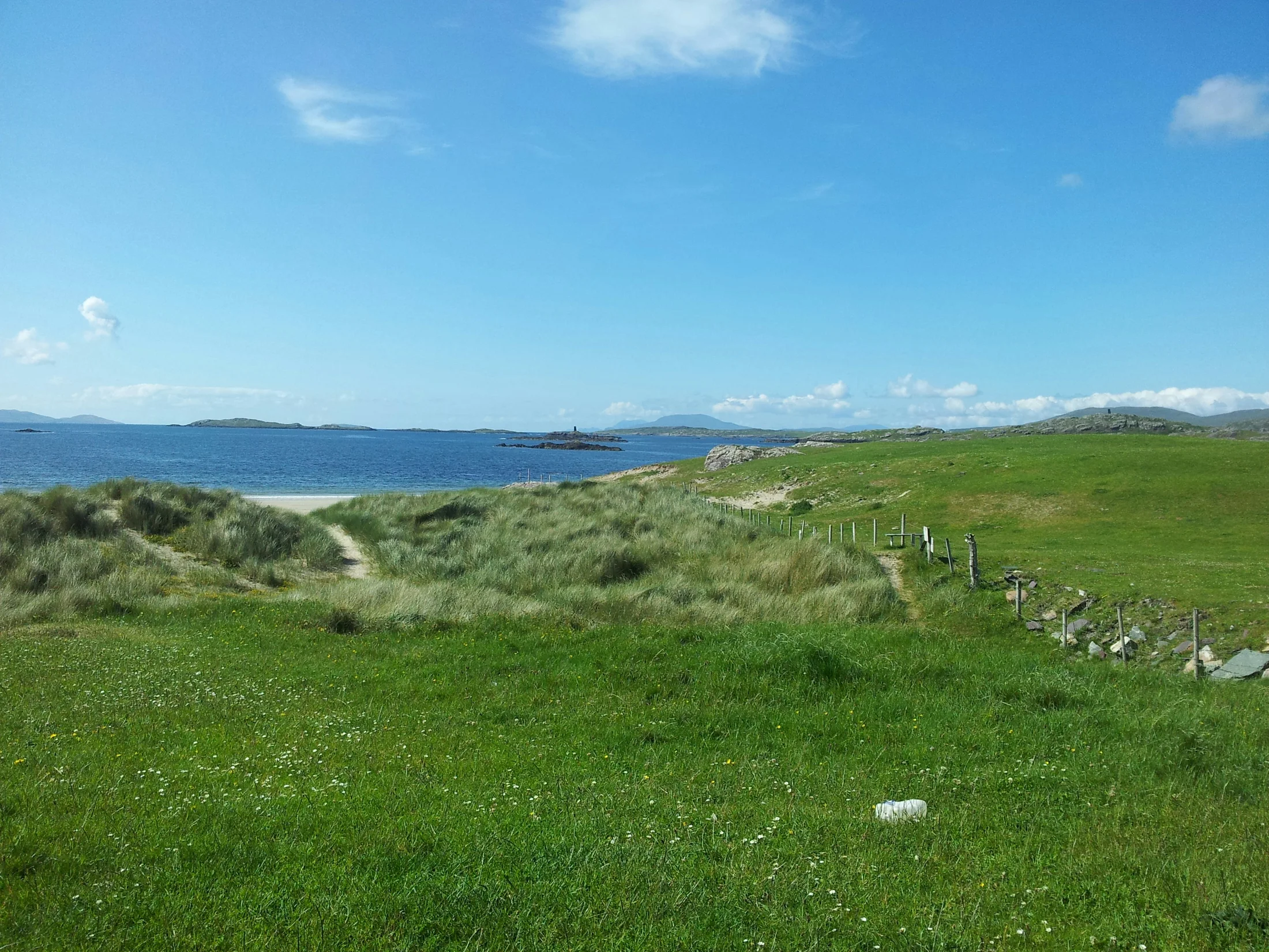 Open Ayrshire countryside near the coast between Cairnryan and Glasgow