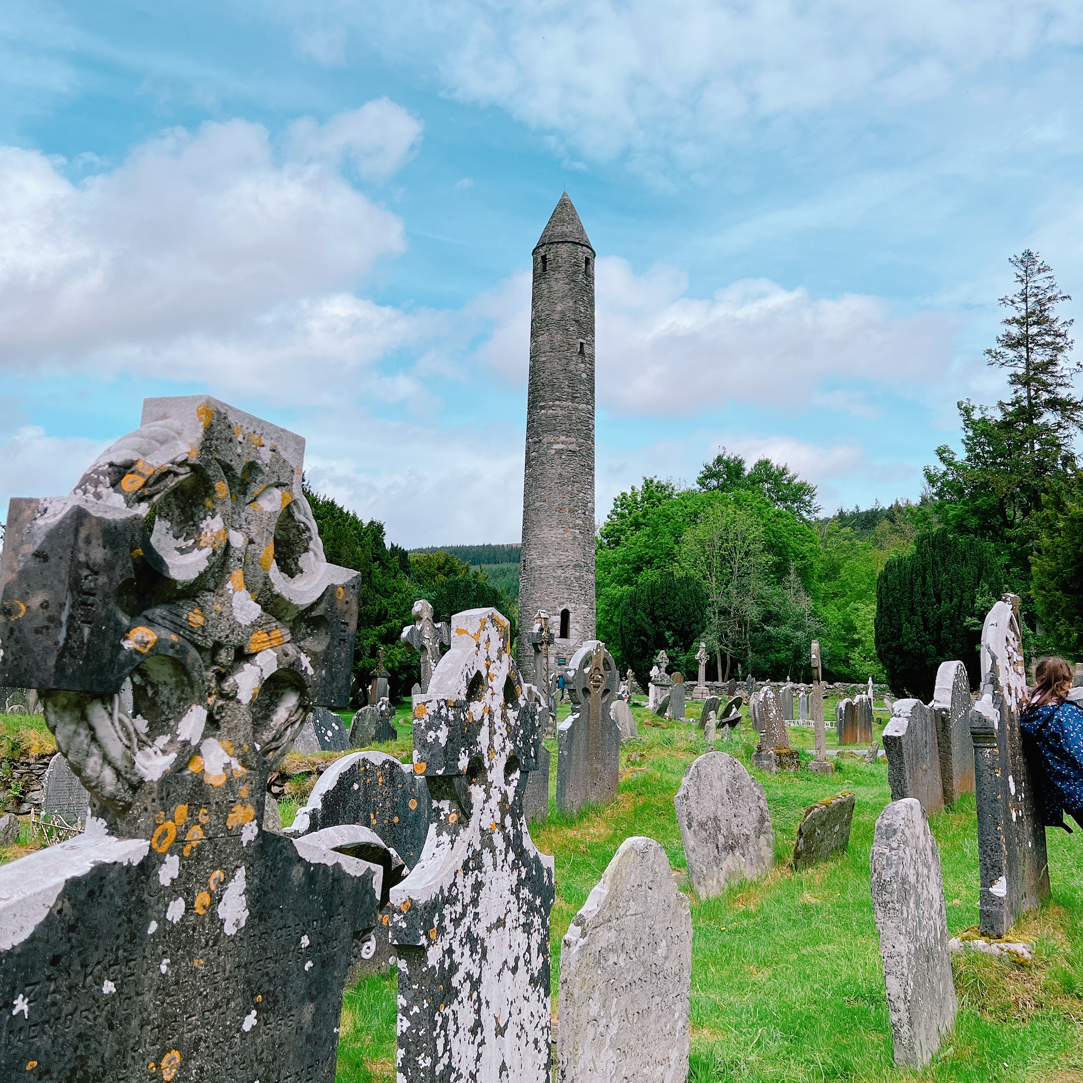 Round tower at Glendalough in Ireland