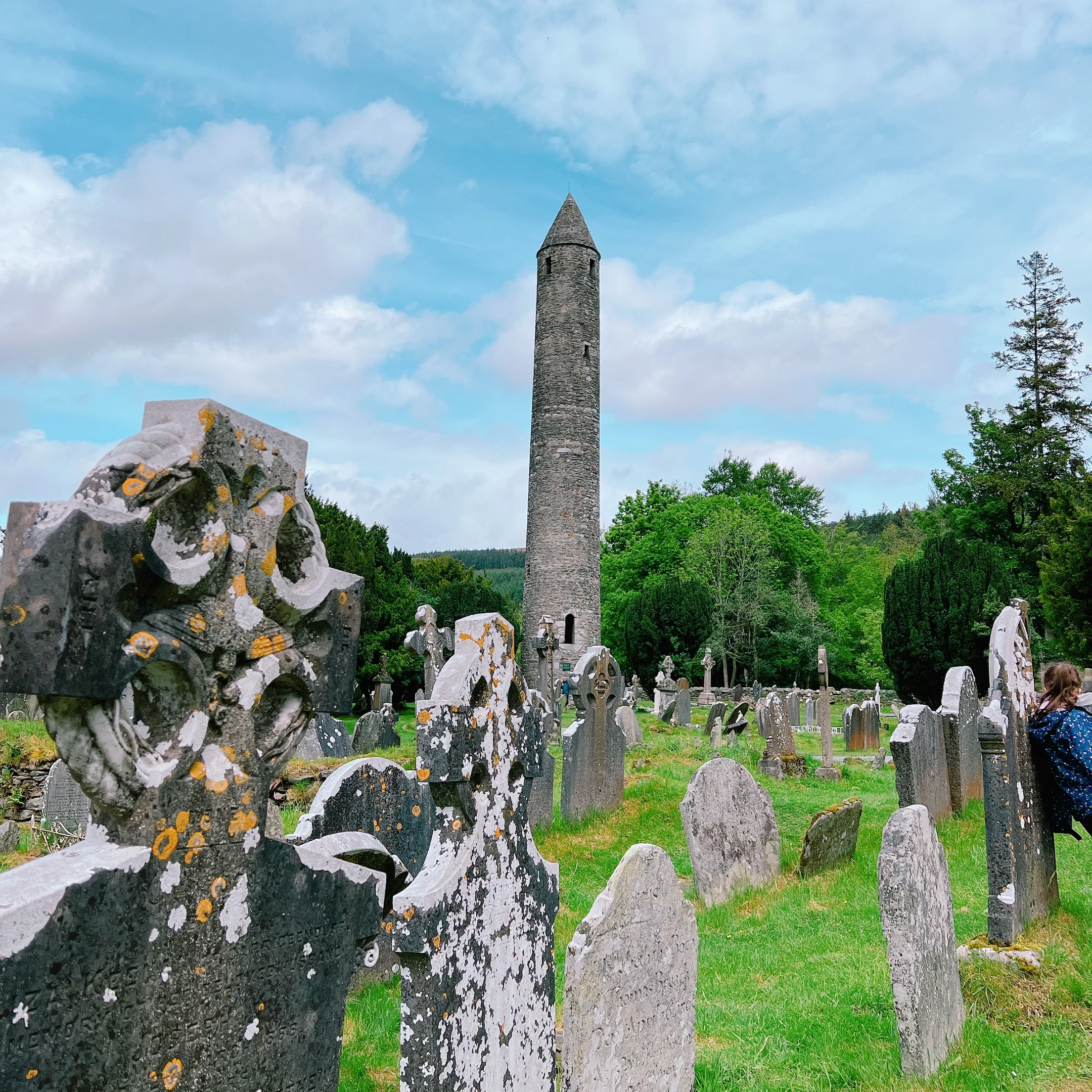 Round tower at Glendalough in Ireland