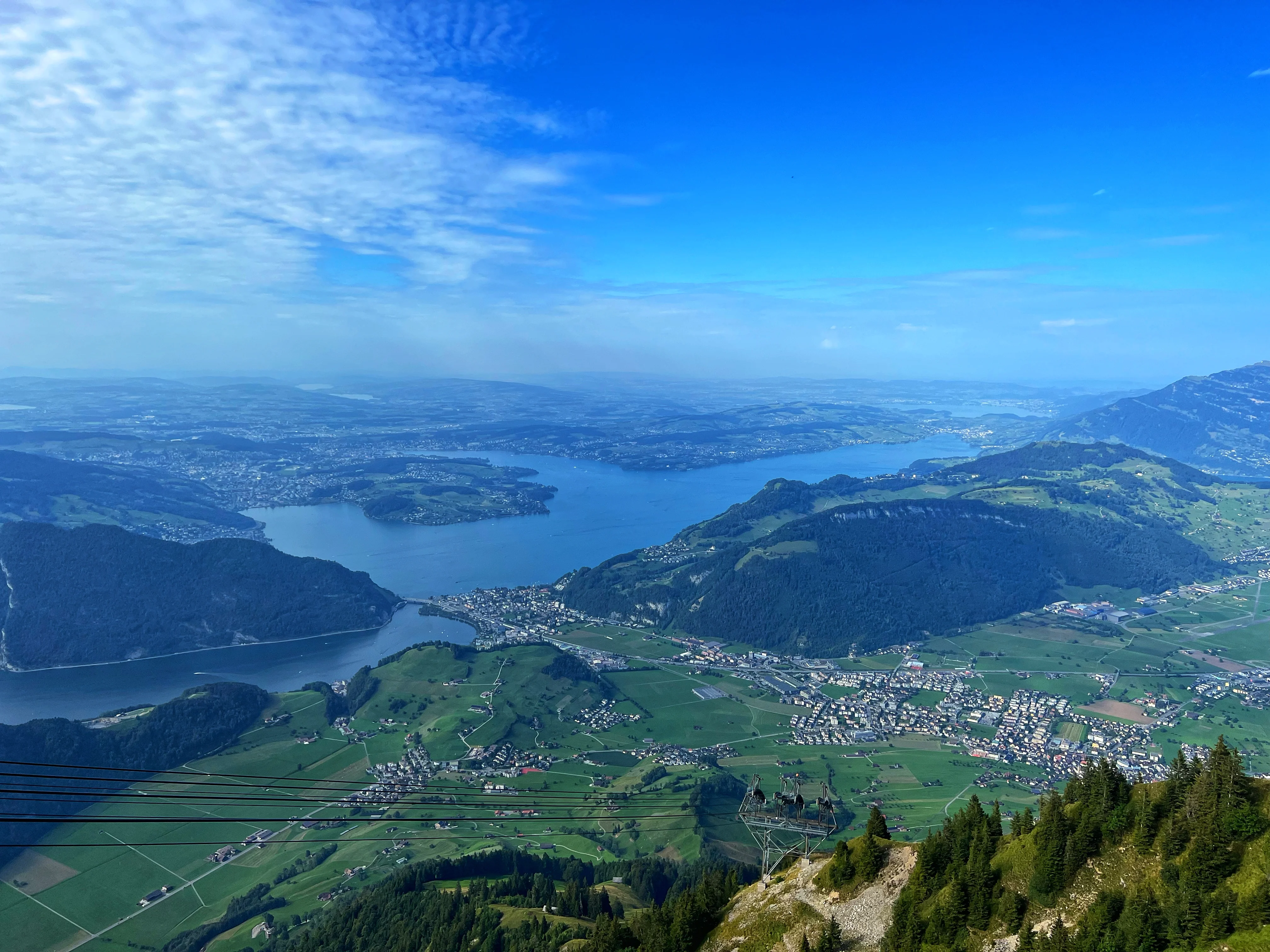 Lake Lucerne with alpine backdrop and clear water