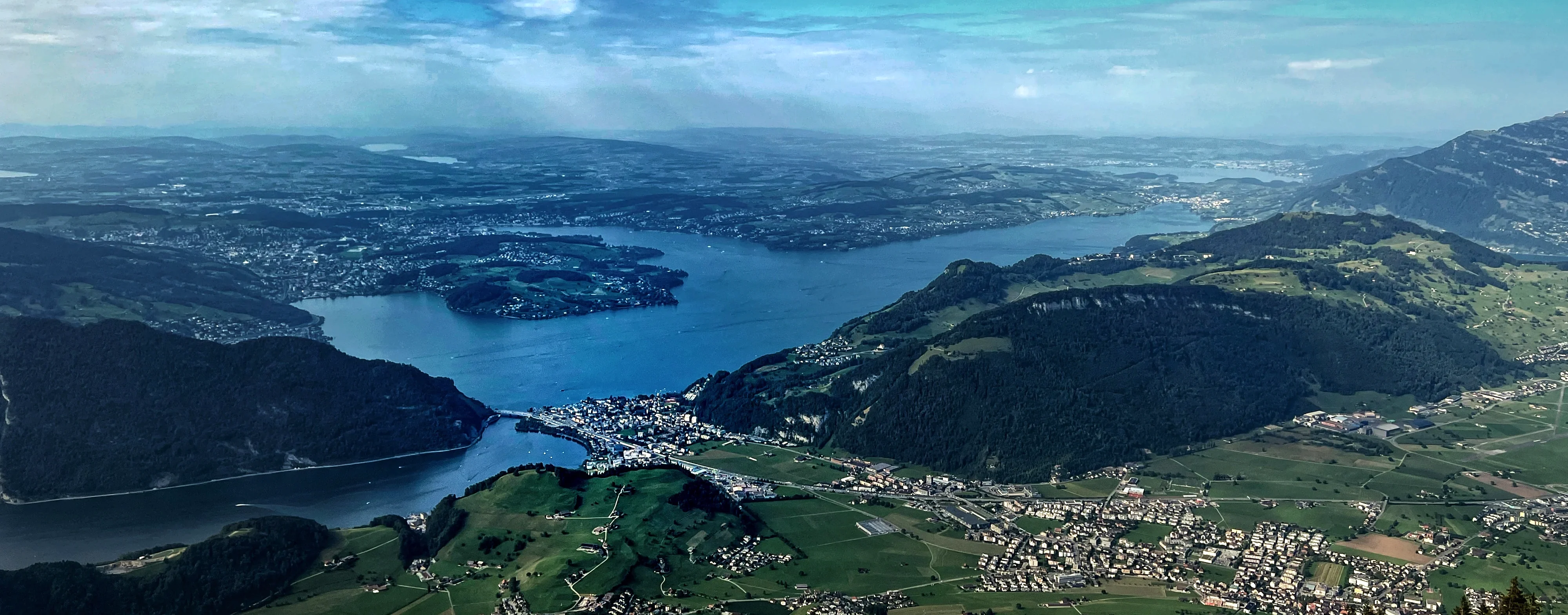 Lake Lucerne with alpine backdrop and clear water