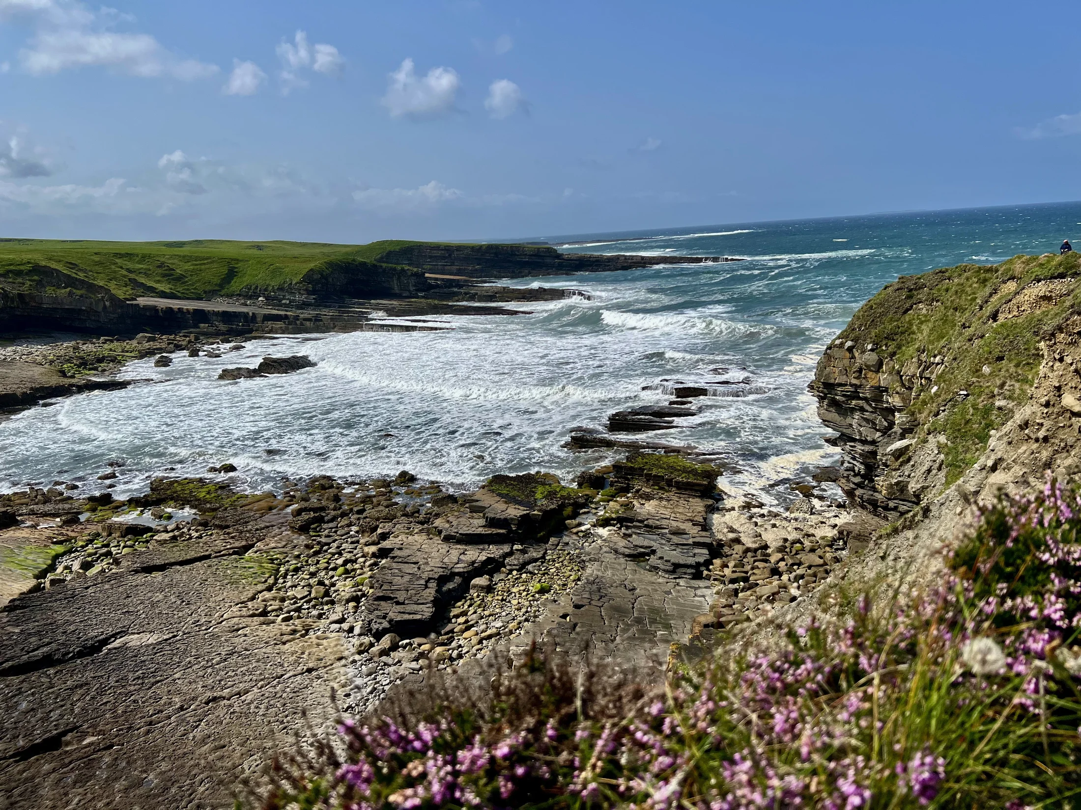 Atlantic coastline and mountain landscape