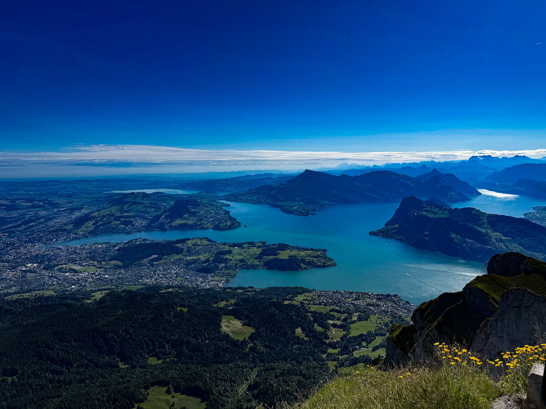 Lake Lucerne from Mount Pilatus, Switzerland