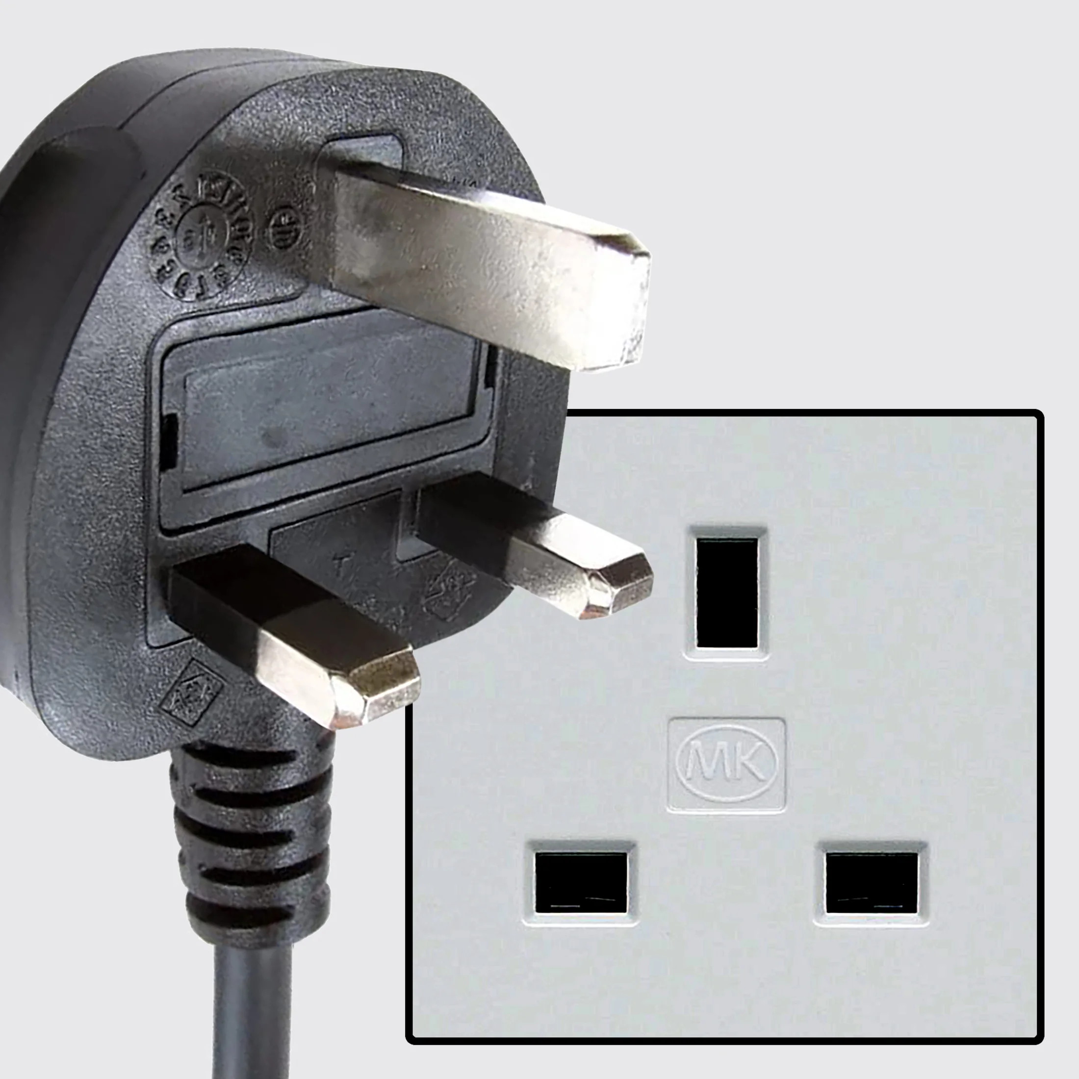 UK and Ireland Type G plug and socket reference tiles.